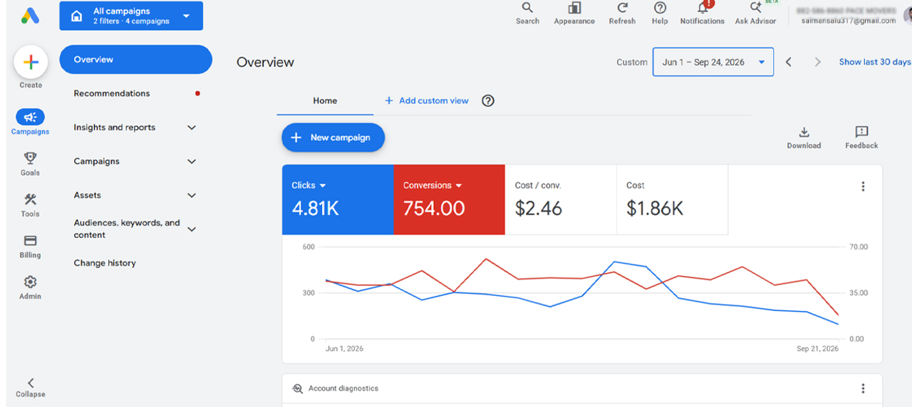 Google Ads Campaign Performance