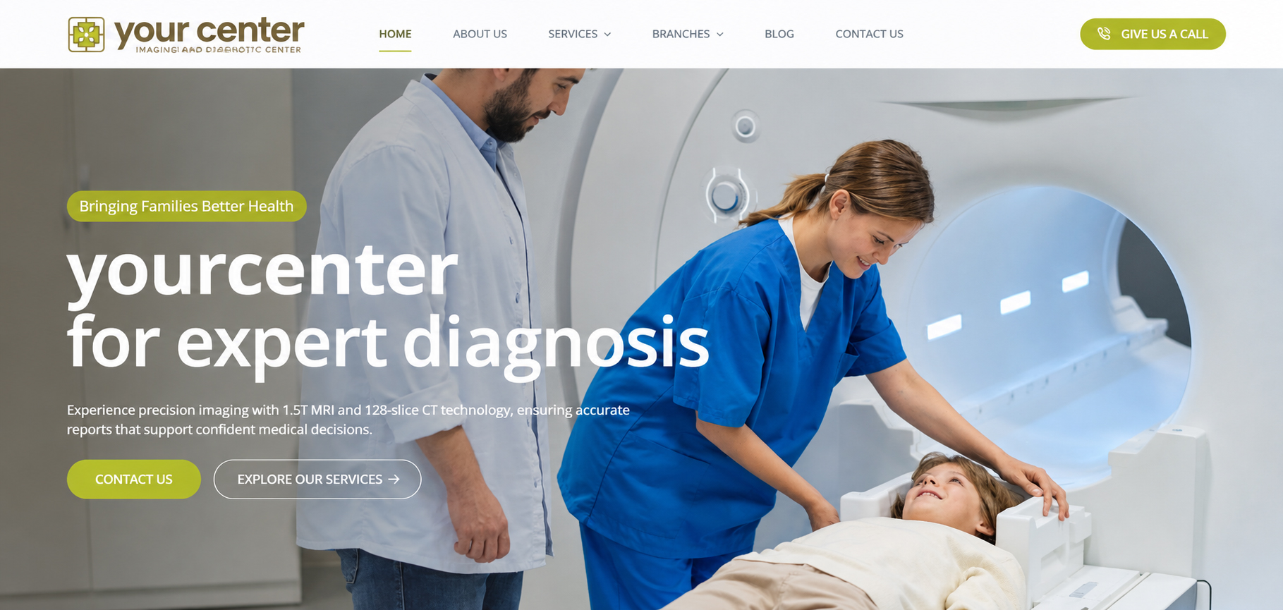 Your Center Healthcare and Diagnostics Website