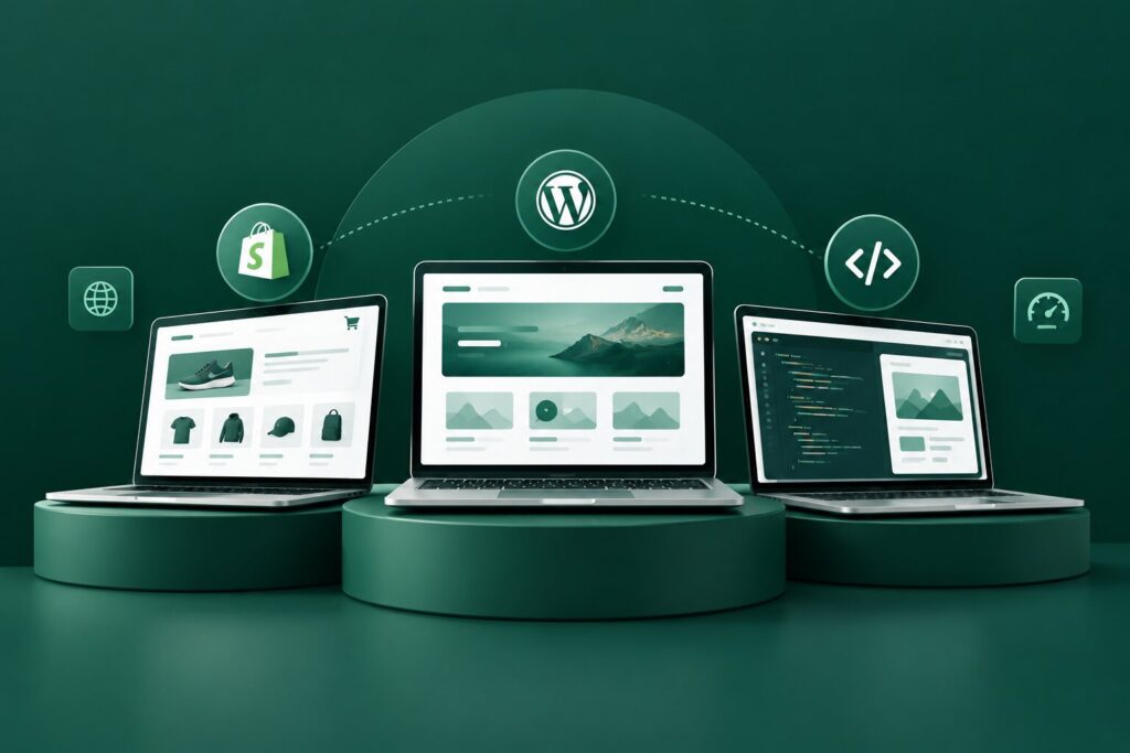 WordPress vs Shopify vs Custom Website